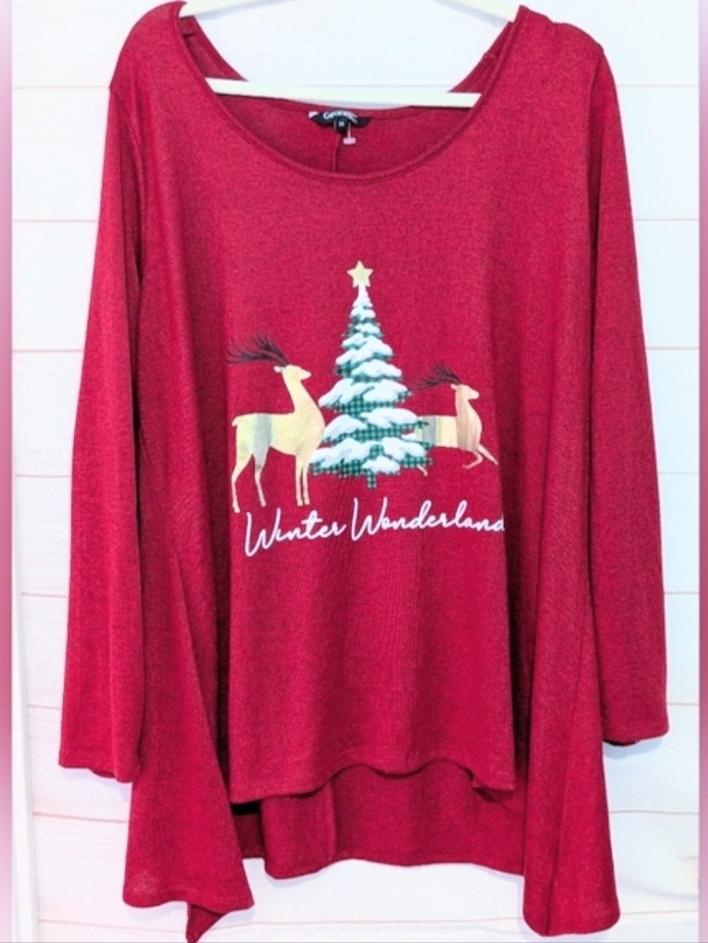 George Deep Red ♥️ CHRISTMAS ⛄ 🎁 SEASON Sweater Size 2X